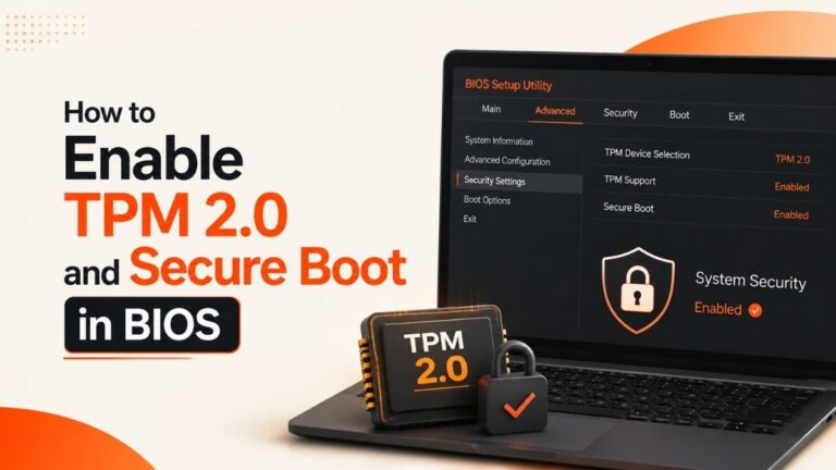 Enable TPM 2.0 and Secure Boot