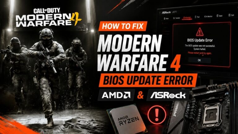 Fix Modern Warfare BIOS Update Error