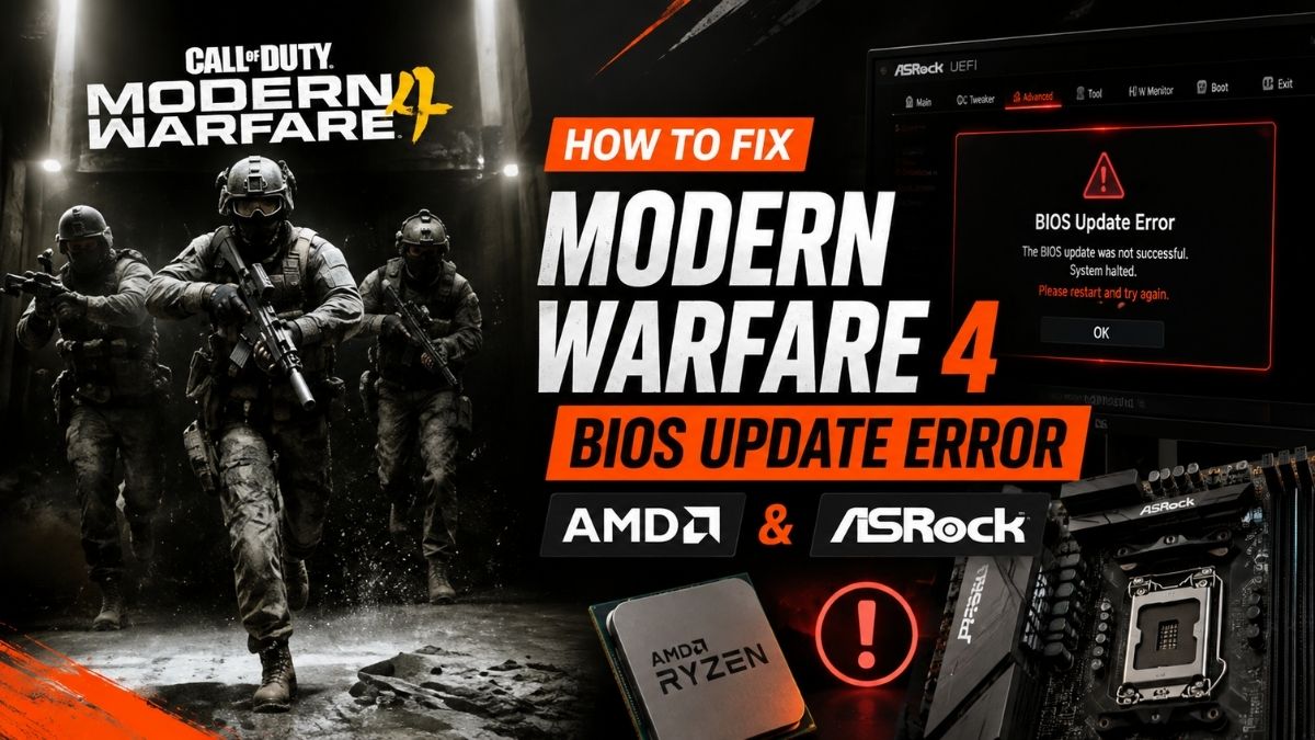 Fix Modern Warfare BIOS Update Error