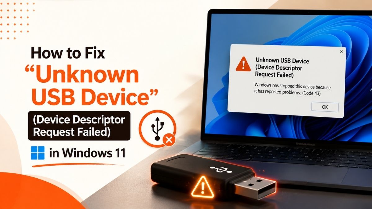 Fix Unknown USB Device in Windows 11