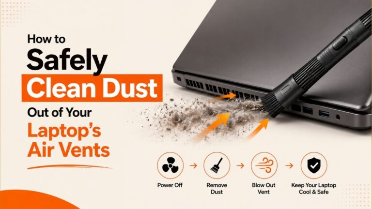 How to Safely Clean Dust Out of Your Laptop's Air Vents