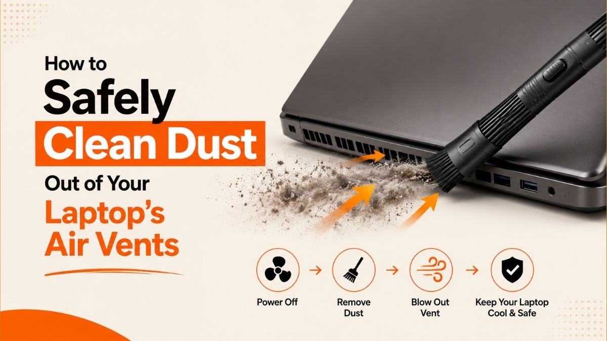 How to Safely Clean Dust Out of Your Laptop's Air Vents