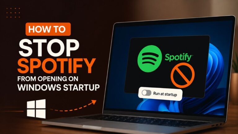 How to Stop Spotify From Opening on Windows Startup