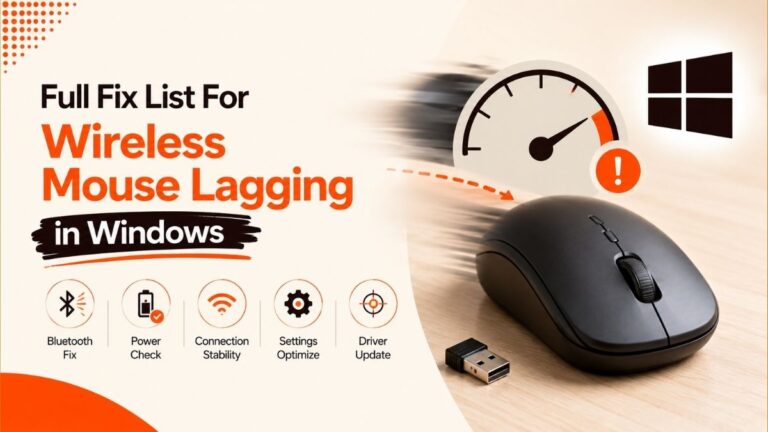 Wireless Mouse Lag Fix in Windows