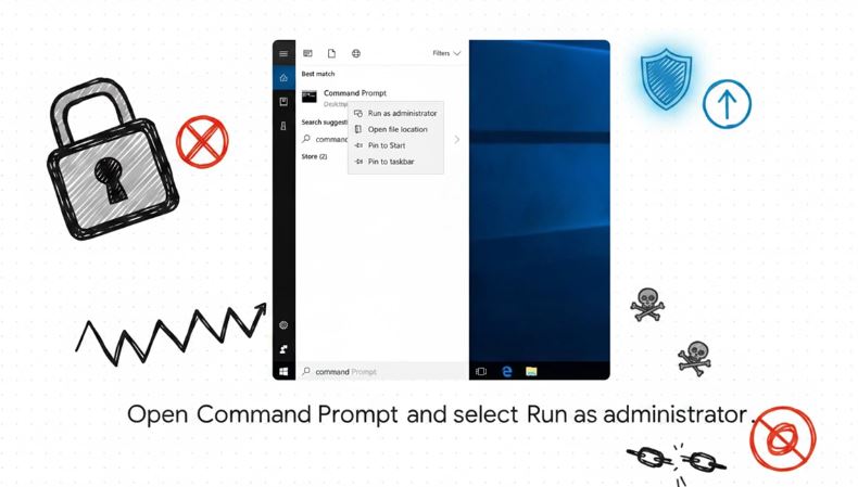 Flushing the Windows DNS cache using ipconfig flushdns in Command Prompt