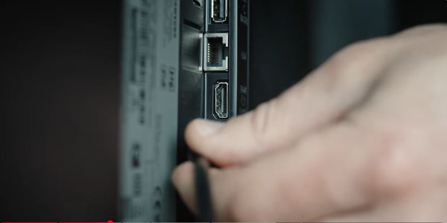 Checking that the HDMI and power cables on a second monitor are fully connected