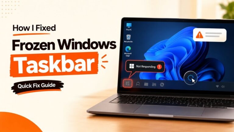 How I Fixed an Unresponsive or Frozen Windows Taskbar